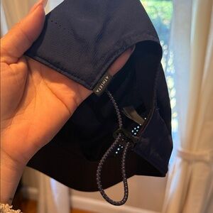 Athleta Dark Navy Performance Visor with Adjustable Drawcord